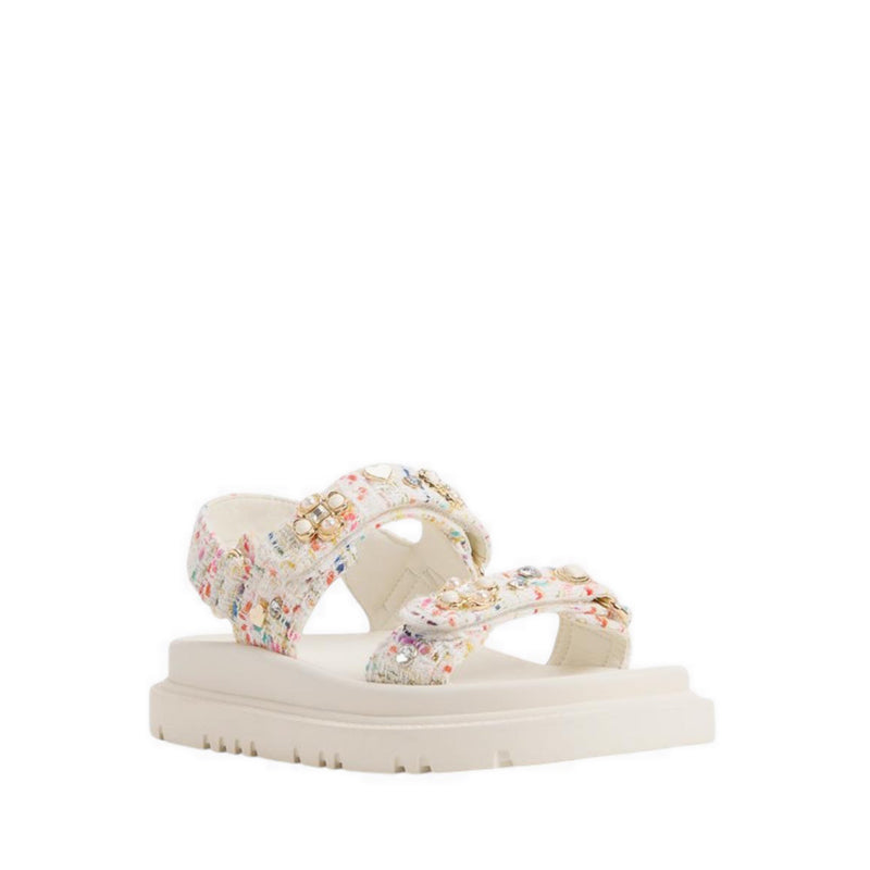 Aldo รุ่น Gemima รองเท้าแตะเสริมพื้นผู้หญิง - สี White/Multi
