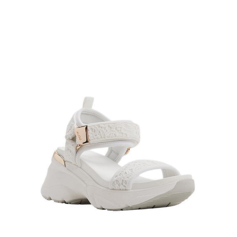 Aldo รุ่น Eulalia รองเท้าแตะส้นเตารีดผู้หญิง - สีขาว