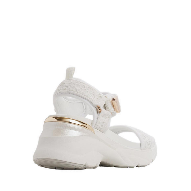 Aldo รุ่น Eulalia รองเท้าแตะส้นเตารีดผู้หญิง - สีขาว