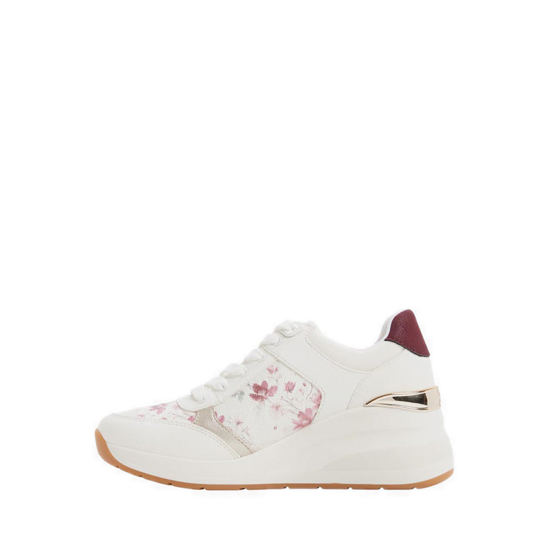 Aldo รุ่น Iconistep รองเท้าผ้าใบส้นเตารีดผู้หญิง - สี White Combo