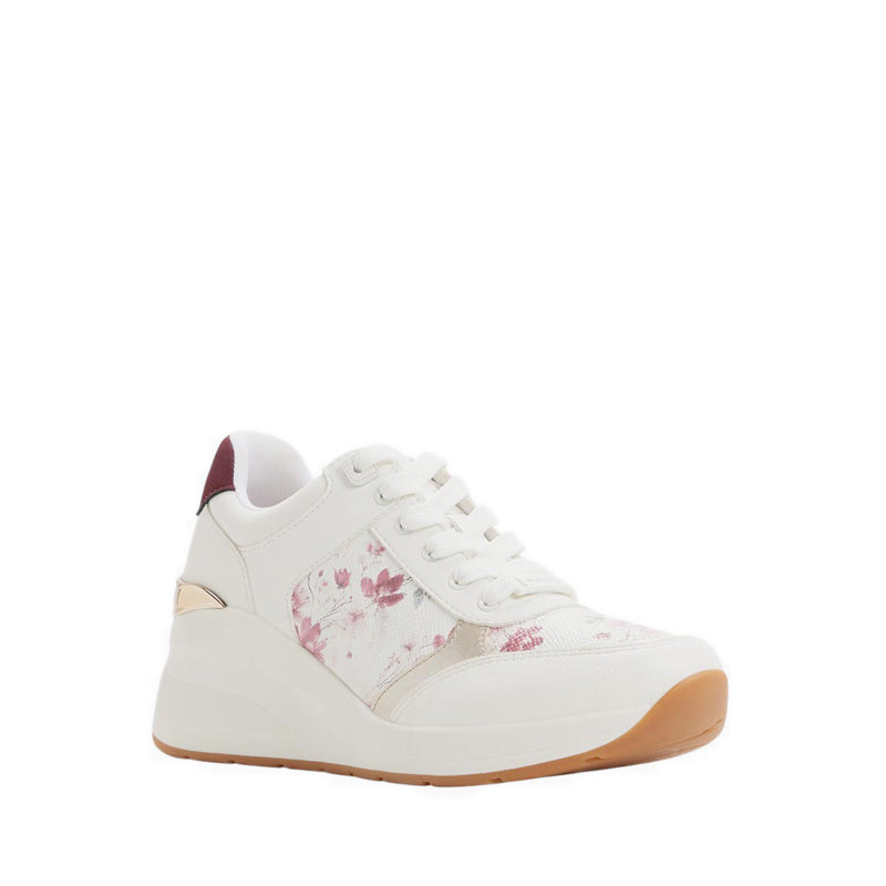Aldo รุ่น Iconistep รองเท้าผ้าใบส้นเตารีดผู้หญิง - สี White Combo