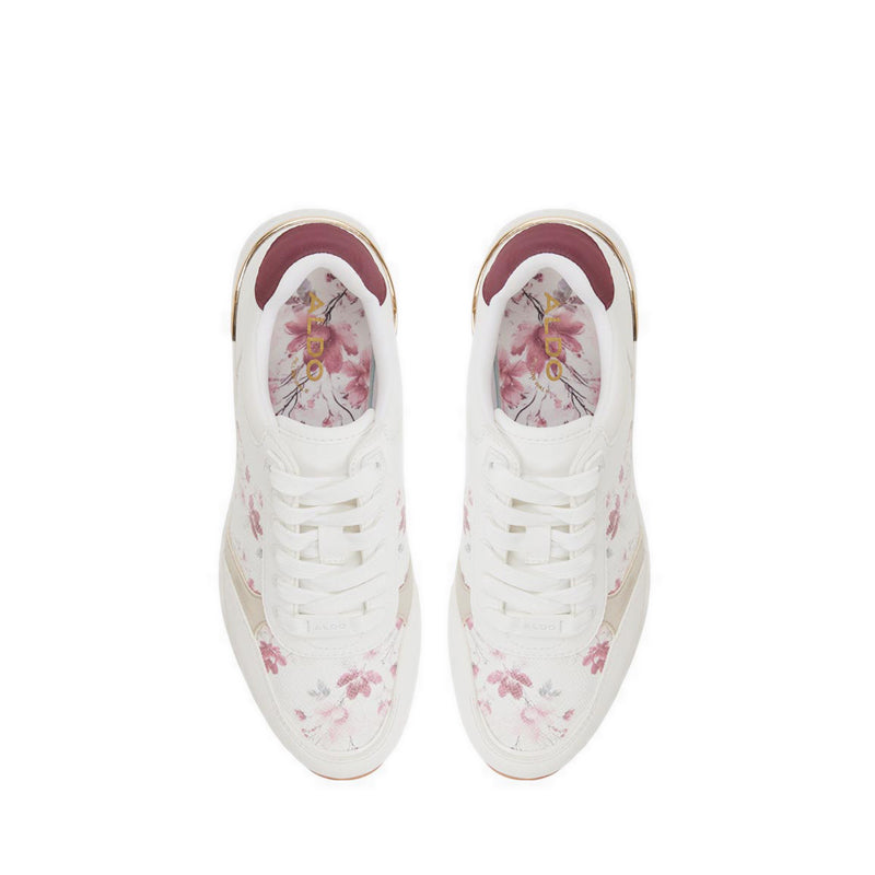 Aldo รุ่น Iconistep รองเท้าผ้าใบส้นเตารีดผู้หญิง - สี White Combo