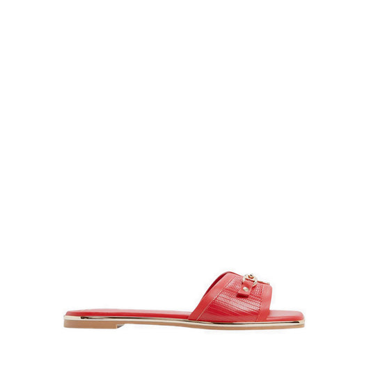 Aldo Alamassi รองเท้าแตะส้นแบนผู้หญิง - สี Bright Red