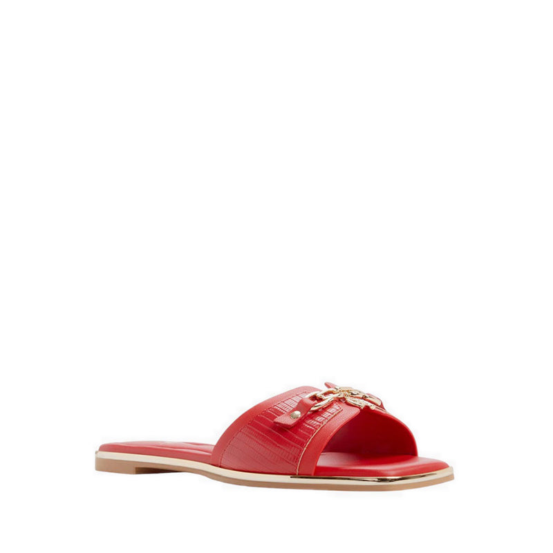Aldo Alamassi รองเท้าแตะส้นแบนผู้หญิง - สี Bright Red