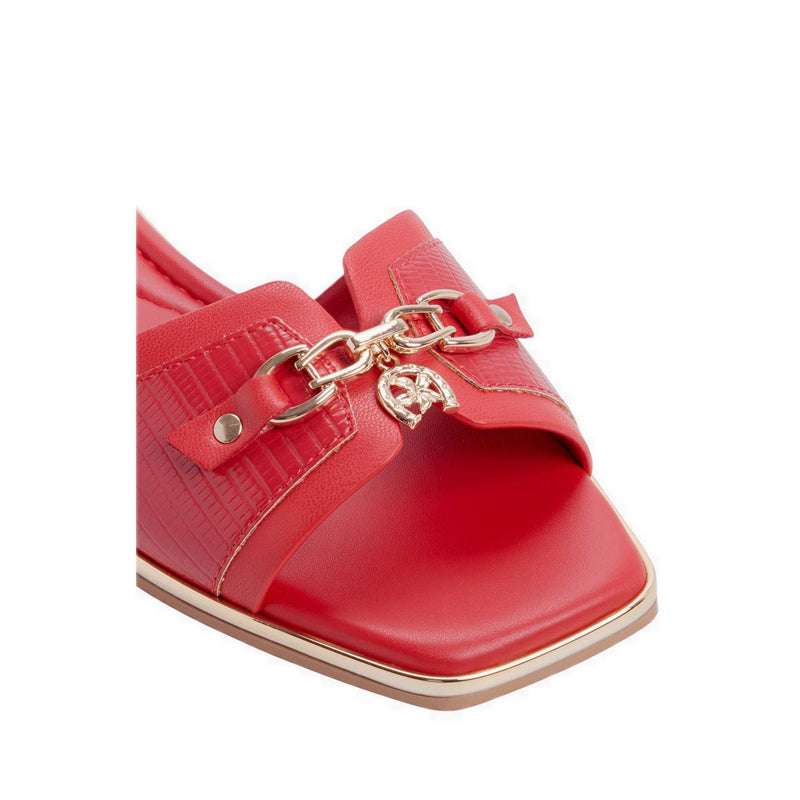 Aldo Alamassi รองเท้าแตะส้นแบนผู้หญิง - สี Bright Red