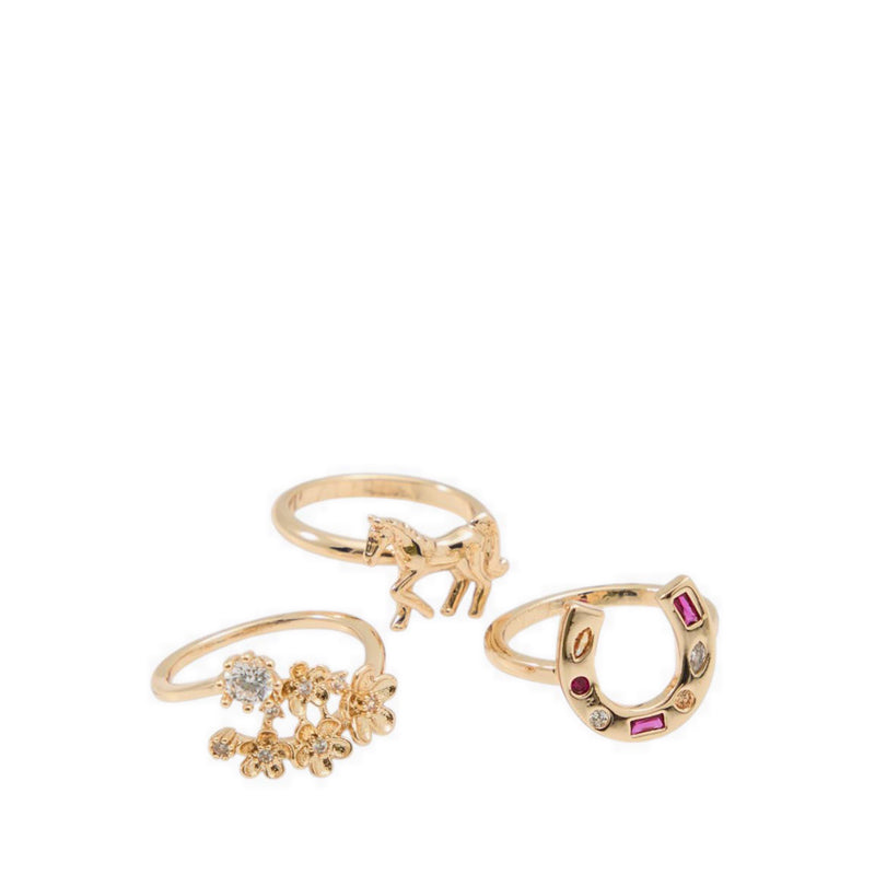 Aldo รุ่น Equastra แหวนผู้หญิง - สี Gold/Clear Multi