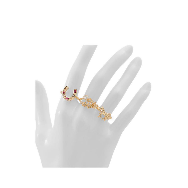 Aldo รุ่น Equastra แหวนผู้หญิง - สี Gold/Clear Multi