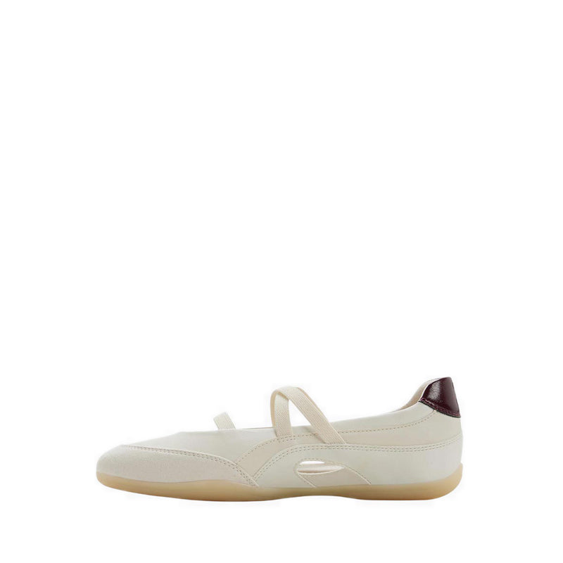 Aldo รุ่น Arabesque รองเท้าบัลเล่ต์ผู้หญิง - สี White Combo