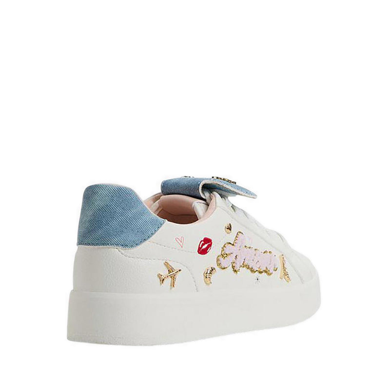 Aldo รุ่น Frenchie Women's รองเท้าผ้าใบ - สี White/Blue