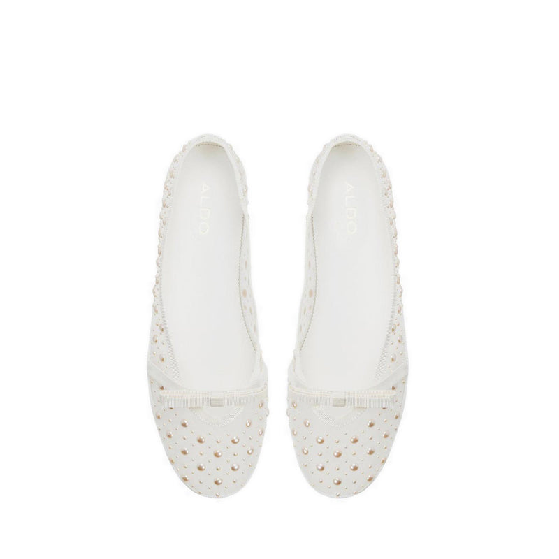Aldo รุ่น Aurabella รองเท้าบัลเล่ต์ผู้หญิง - สี Open White