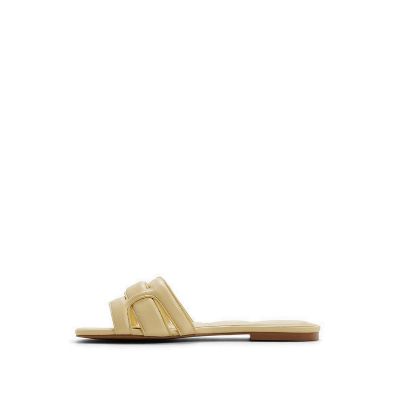 Aldo รุ่น Elenaria รองเท้าแตะส้นเตี้ยผู้หญิง - สีเหลืองอ่อน