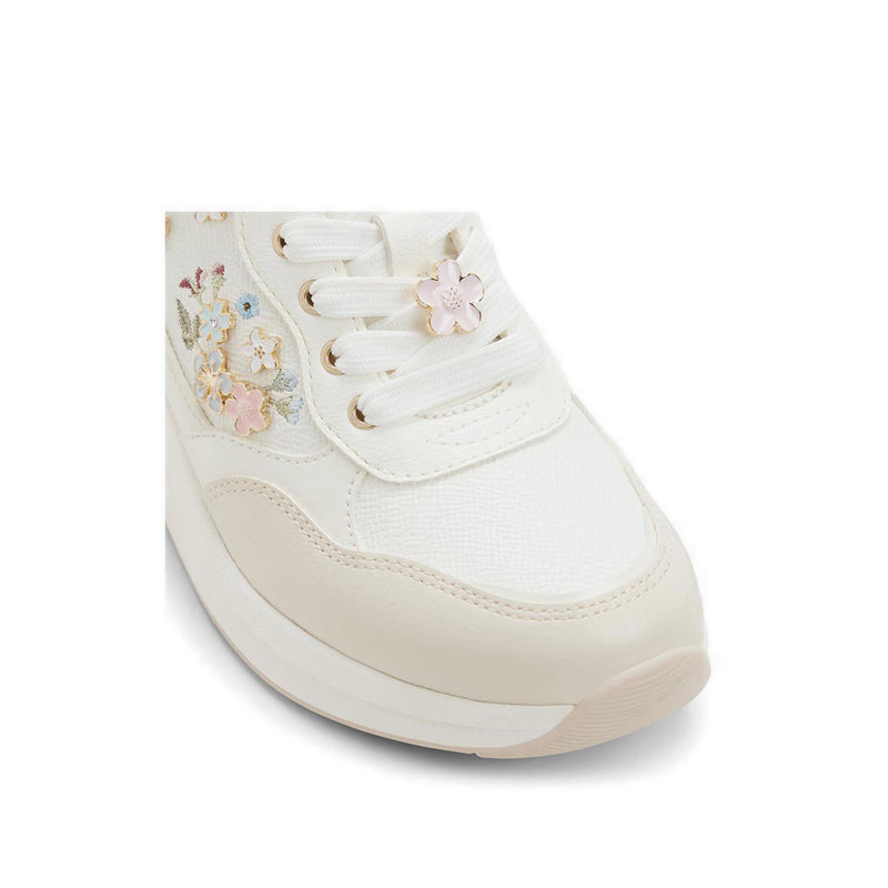 Aldo รุ่น Flowergarden รองเท้าผ้าใบส้นเตารีดผู้หญิง - สี White/Multi
