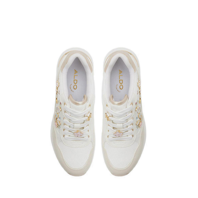 Aldo รุ่น Flowergarden รองเท้าผ้าใบส้นเตารีดผู้หญิง - สี White/Multi