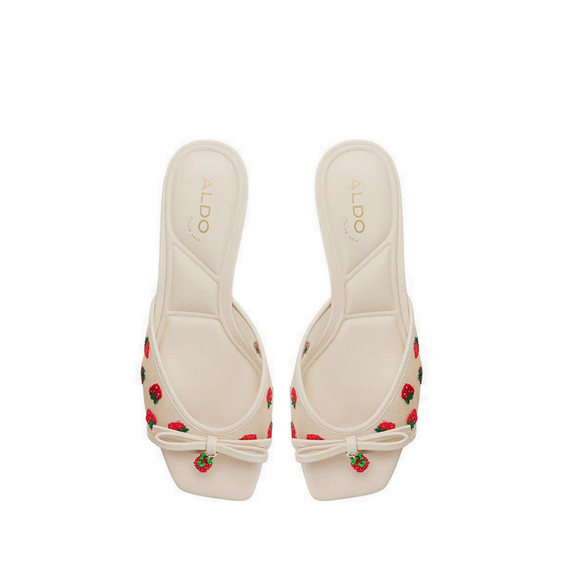 Aldo รุ่น Begoniaa รองเท้าแตะมีส้นผู้หญิง - สี Cream