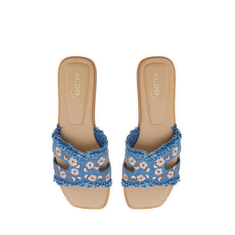 รุ่น Itsandal รองเท้าแตะส้นแบนสำหรับผู้หญิง สีฟ้า