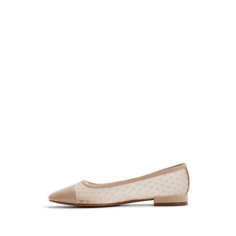 รุ่น Olohas รองเท้าบัลเล่ต์ผู้หญิงแบบสวม สี Beige