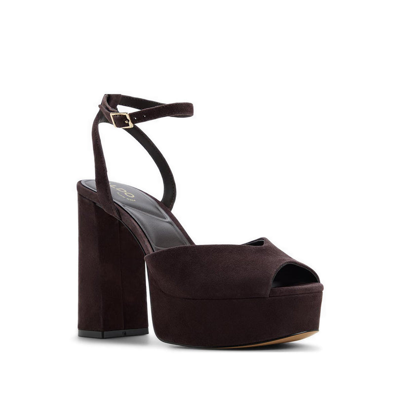 รุ่น Monnae รองเท้าส้นสูงผู้หญิง สี Dark Brown