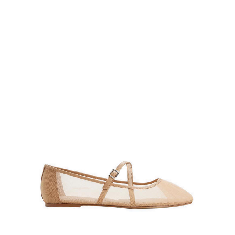 รุ่น Meihan รองเท้าบัลเล่ต์ผู้หญิงแบบสวม สี Beige