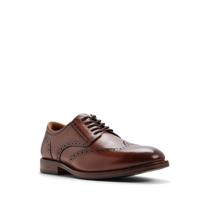 รุ่น Harington ผู้ชาย's รองเท้าหนังผูกเชือก - สี Cognac