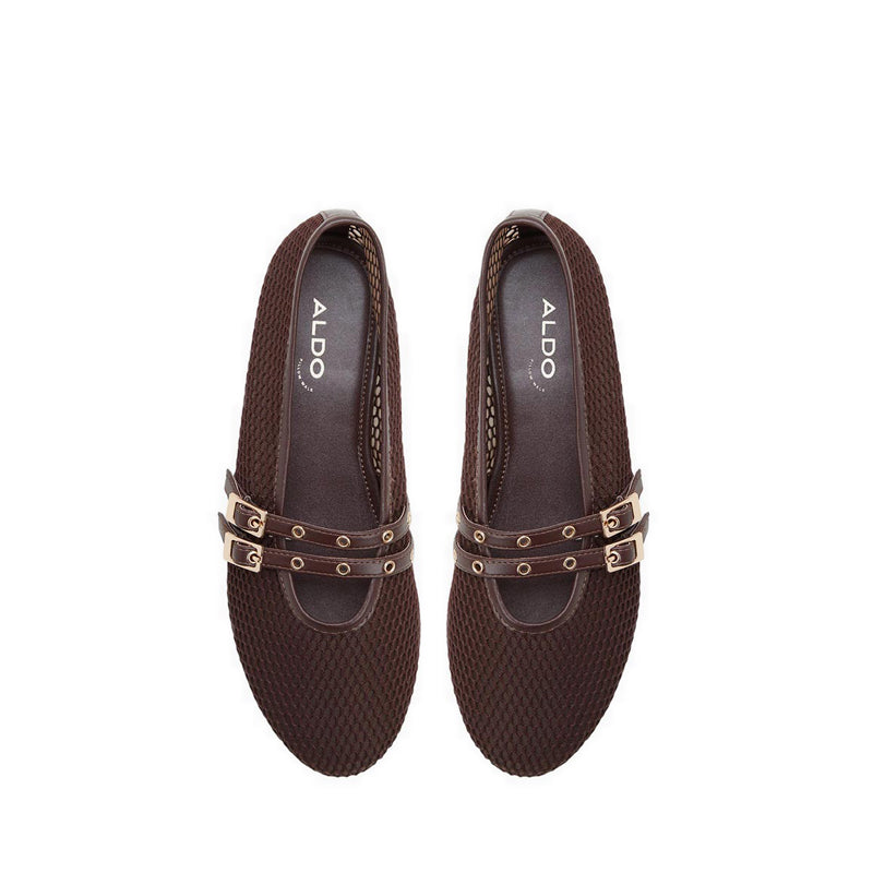รุ่น Ulelibaen รองเท้าบัลเล่ต์ผู้หญิงแบบสวม สี Dark Brown