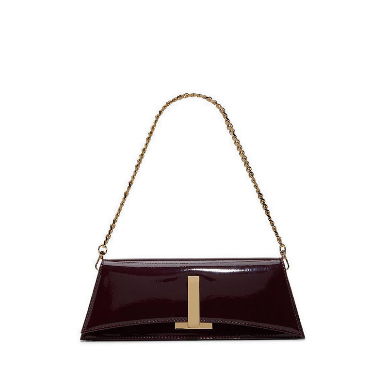 รุ่น Mmychaela กระเป๋าสะพายไหล่ผู้หญิง สี Burgundy
