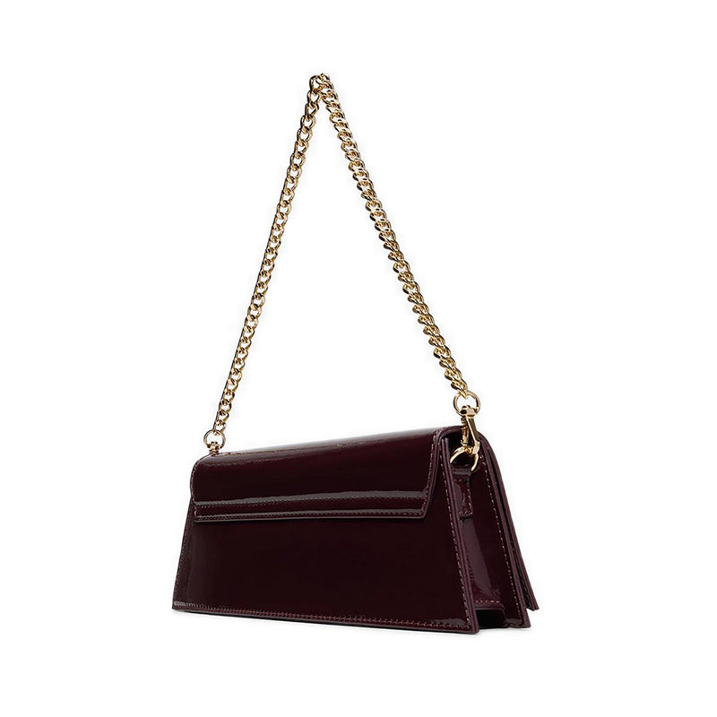 รุ่น Mmychaela กระเป๋าสะพายไหล่ผู้หญิง สี Burgundy
