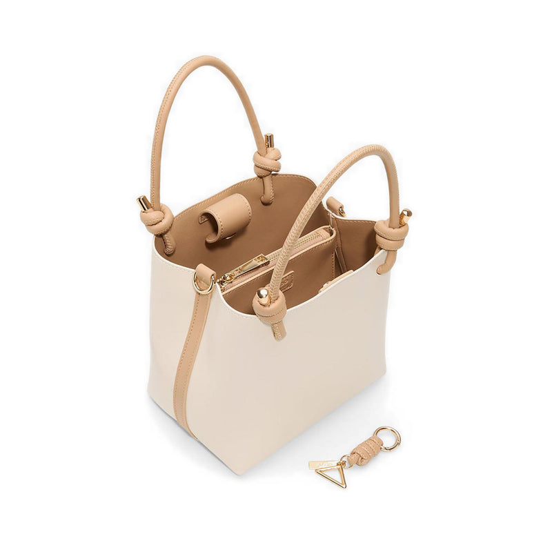 รุ่น Evielily กระเป๋าทรง Satchel ผู้หญิง - สี Tan Combo