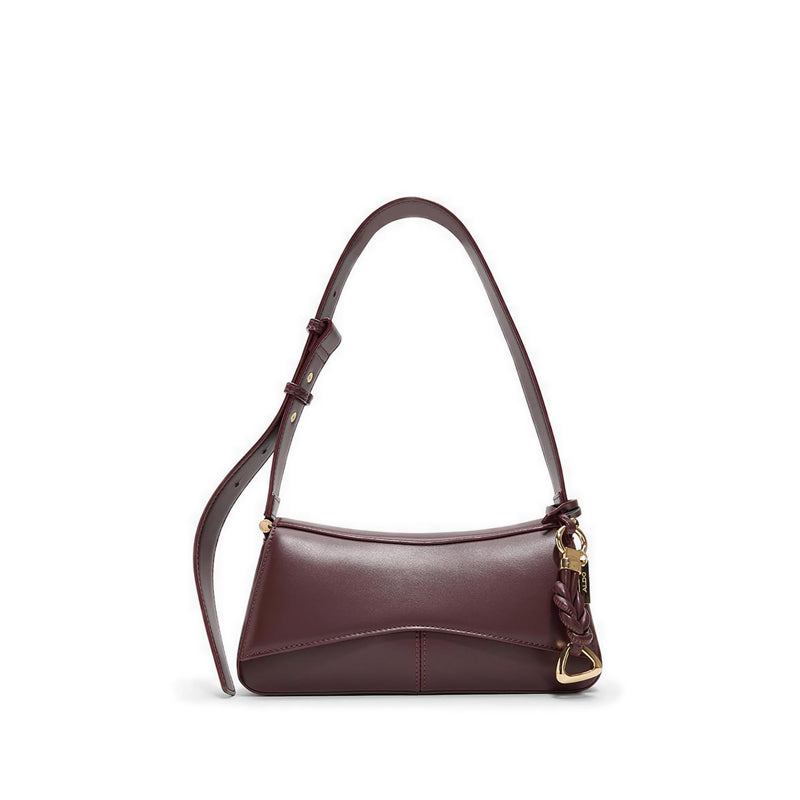 รุ่น Evena กระเป๋าสะพายไหล่ผู้หญิง สี Burgundy