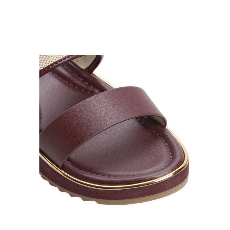 รุ่น Lagoon รองเท้าแตะ ผู้หญิง - สี Burgundy