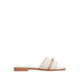 รุ่น Francea รองเท้าแตะส้นแบนผู้ชาย - สี Cream