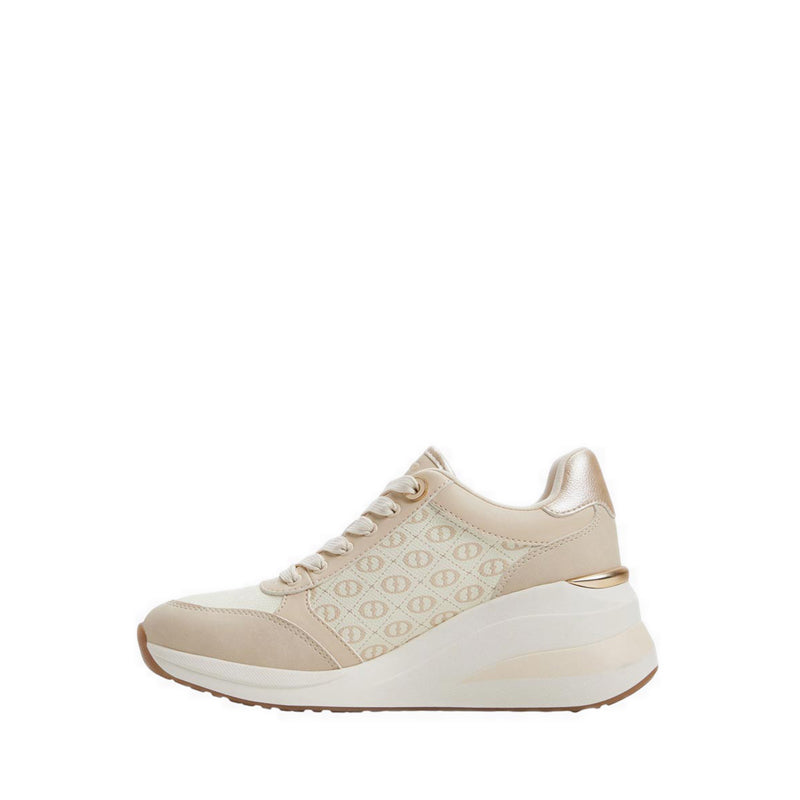 รุ่น Cambay รองเท้าผ้าใบส้นเตารีดผู้หญิง - สี Bone