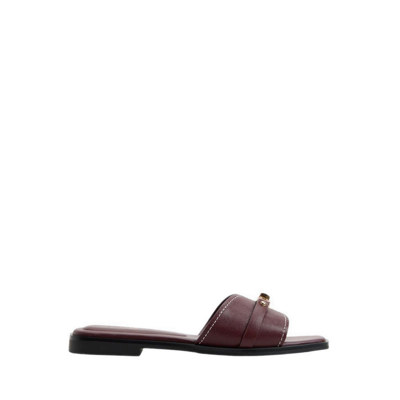 รุ่น Francea รองเท้าแตะส้นแบนผู้ชาย - สี Bordo