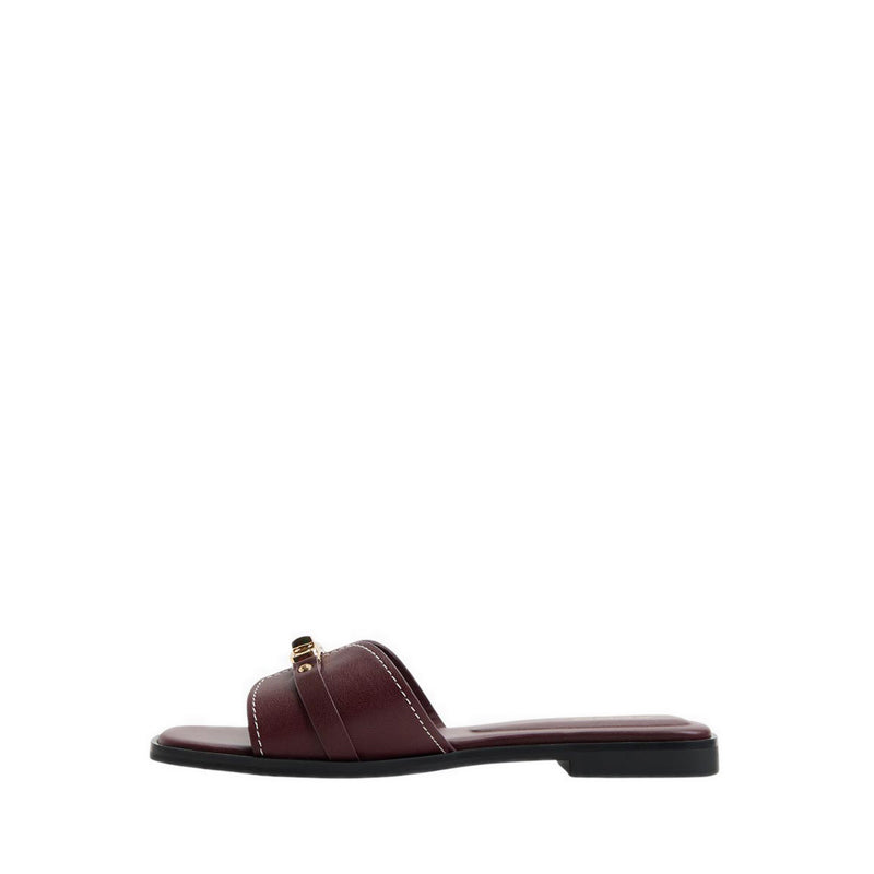 รุ่น Francea รองเท้าแตะส้นแบนผู้ชาย - สี Bordo