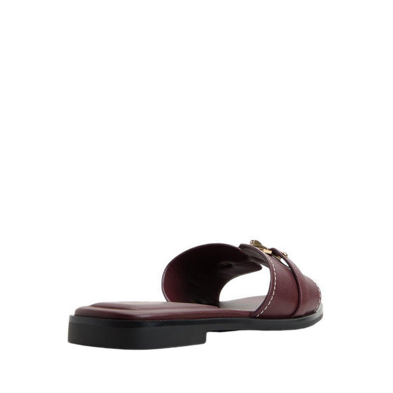 รุ่น Francea รองเท้าแตะส้นแบนผู้ชาย - สี Bordo