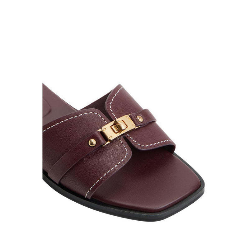 รุ่น Francea รองเท้าแตะส้นแบนผู้ชาย - สี Bordo