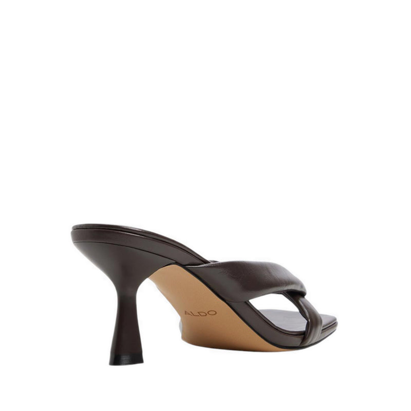 รุ่น Zenna รองเท้าแตะส้นสูงผู้หญิง - สี Dark Brown