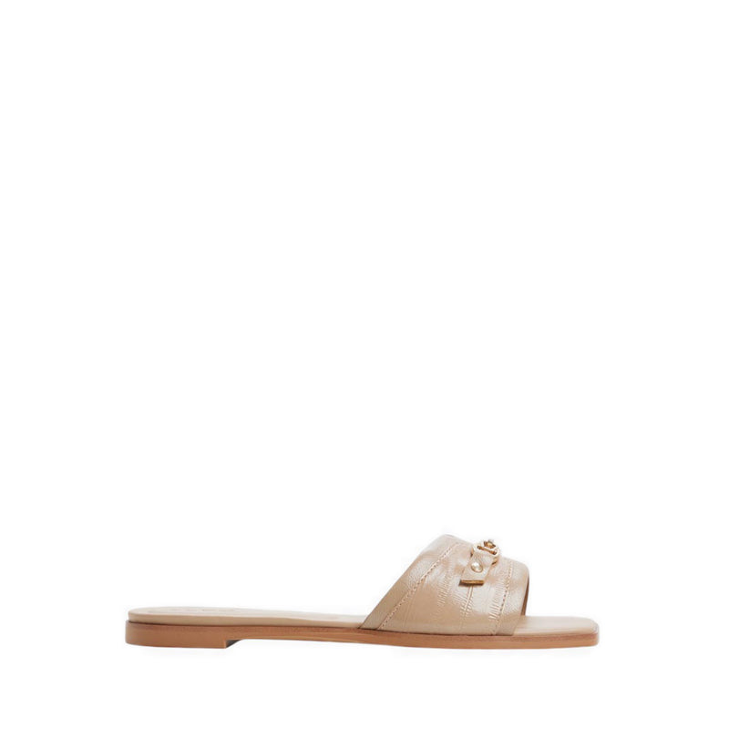 รุ่น Alo รองเท้าแตะส้นแบน ผู้หญิง - สี Beige