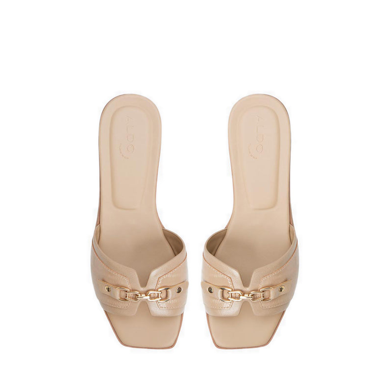 รุ่น Alo รองเท้าแตะส้นแบน ผู้หญิง - สี Beige