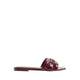 รุ่น Elenaria รองเท้าแตะส้นแบน ผู้หญิง - สี Dark Red