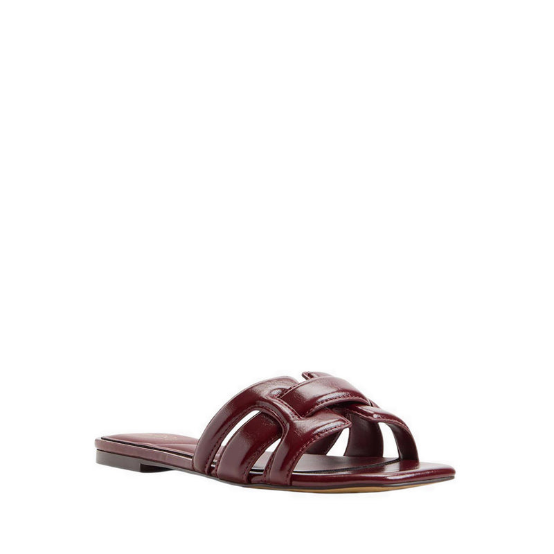 รุ่น Elenaria รองเท้าแตะส้นแบน ผู้หญิง - สี Dark Red