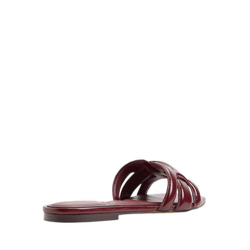 รุ่น Elenaria รองเท้าแตะส้นแบน ผู้หญิง - สี Dark Red