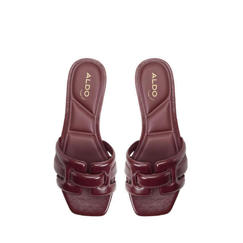รุ่น Elenaria รองเท้าแตะส้นแบน ผู้หญิง - สี Dark Red