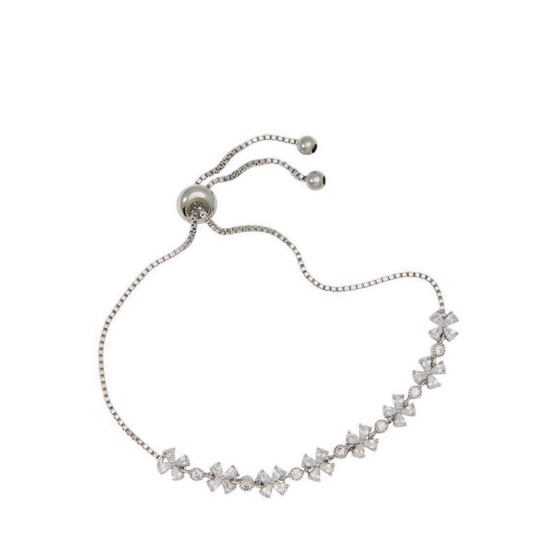 รุ่น Jacquelinee สร้อยข้อมือ ผู้หญิง - สี Silver/Clear Multi