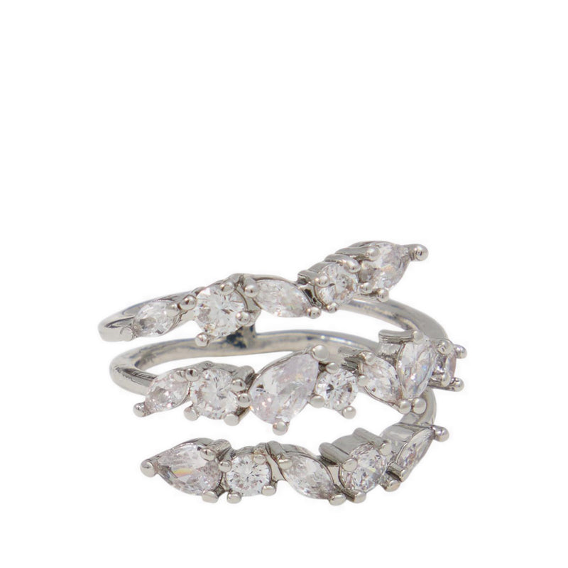 รุ่น Danielle แหวน ผู้หญิง - สี Silver/Clear Multi