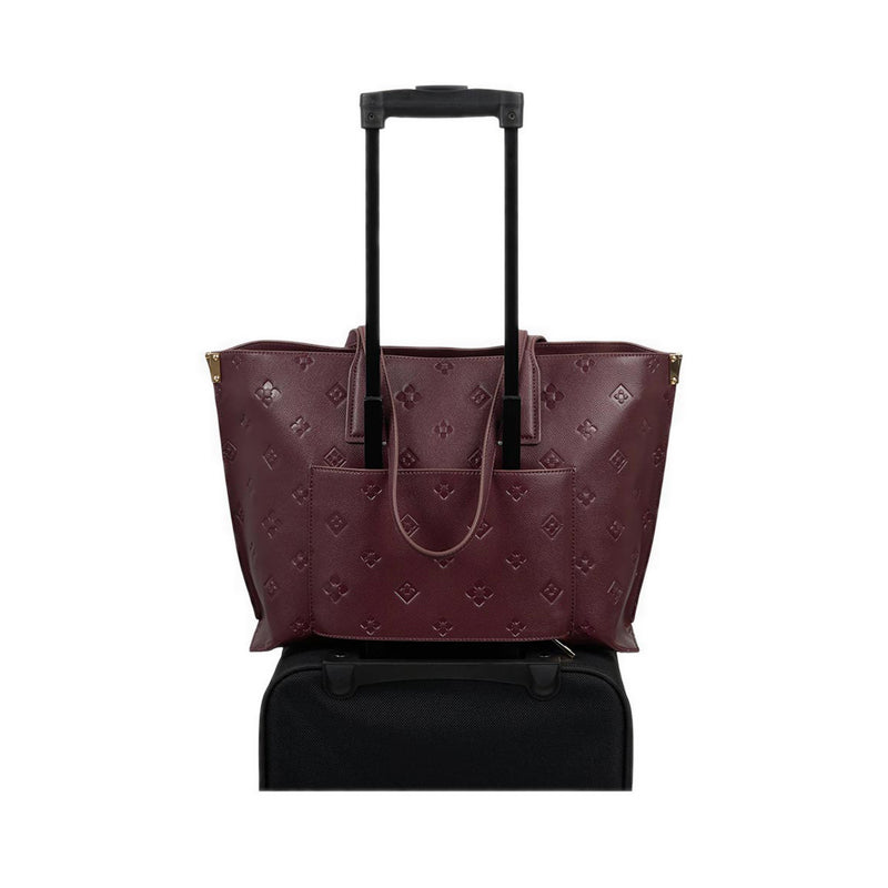 รุ่น Austine กระเป๋าโท้ท ผู้หญิง - สี Bordo