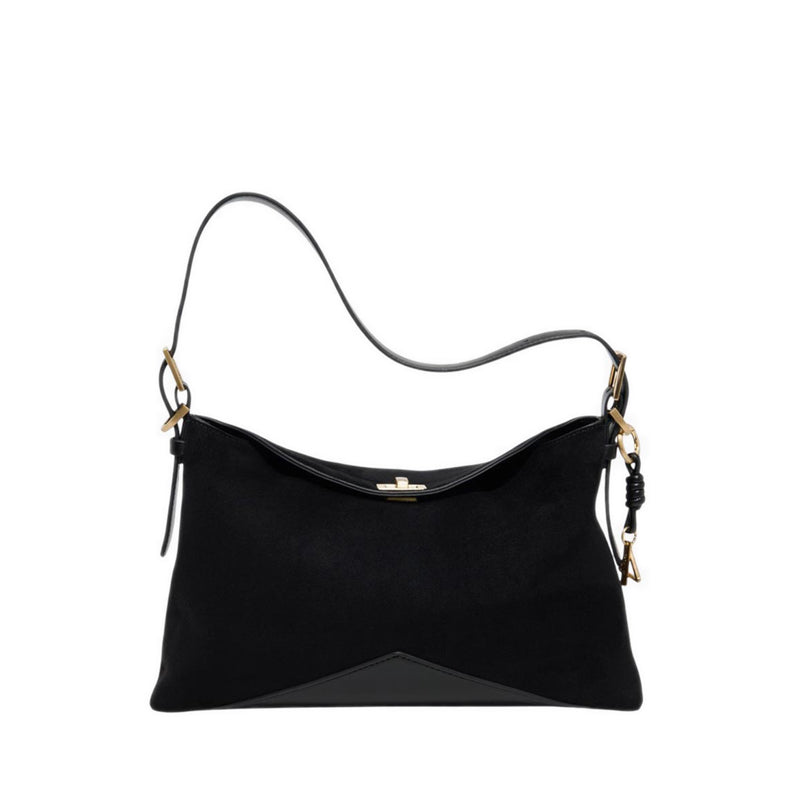 รุ่น Jacq กระเป๋าสะพายไหล่ ผู้หญิง - สี Black Overflow