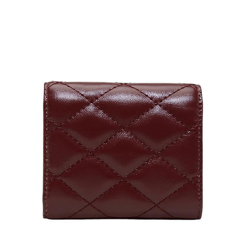 รุ่น Salliy  กระเป๋าสตางค์/กระเป๋าใส่เหรียญผู้หญิง สี Bordo