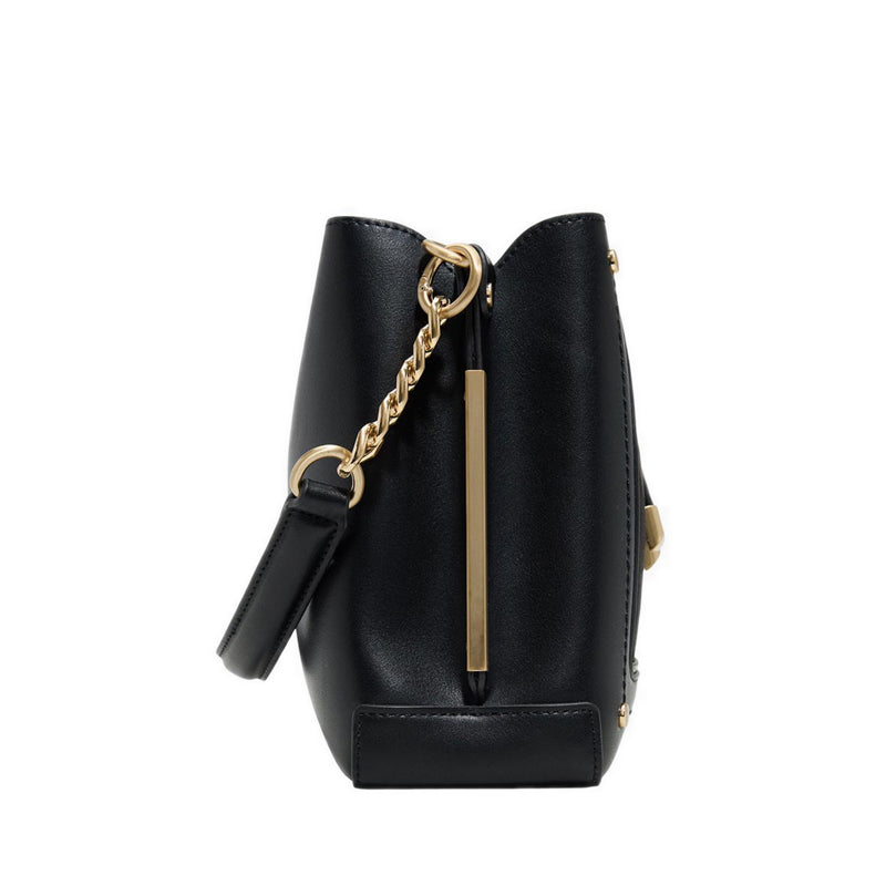 รุ่น Nailia กระเป๋าทรงบักเก็ตผู้หญิง - สี Black Overflow