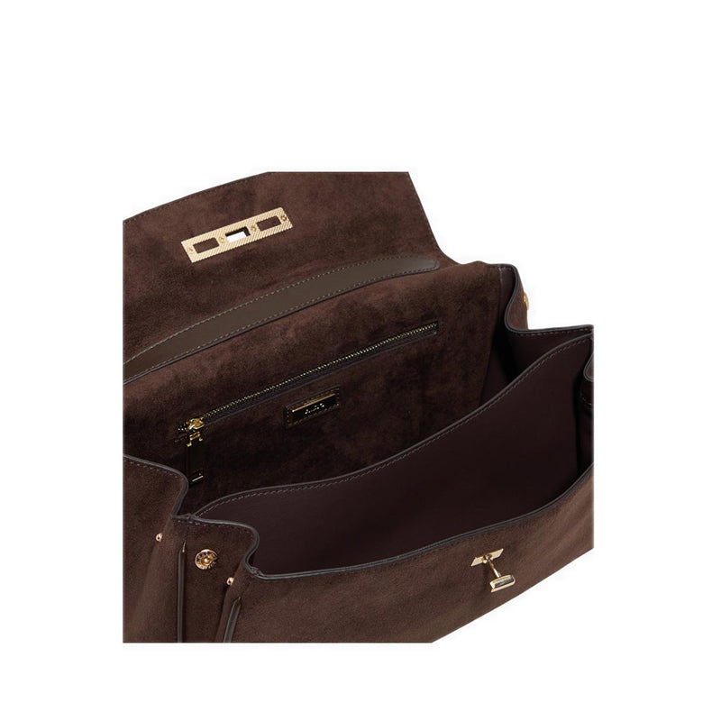 รุ่น Katieax กระเป๋า Satchel ผู้หญิง สีน้ำตาล