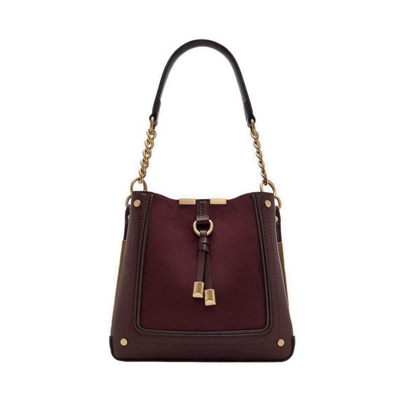 รุ่น Nailia กระเป๋าทรงบักเก็ตผู้หญิง - สี Bordo
